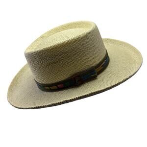 VILLAGEHATSHOP.COM Custom 18Hole Golf Straw Fedora Hat